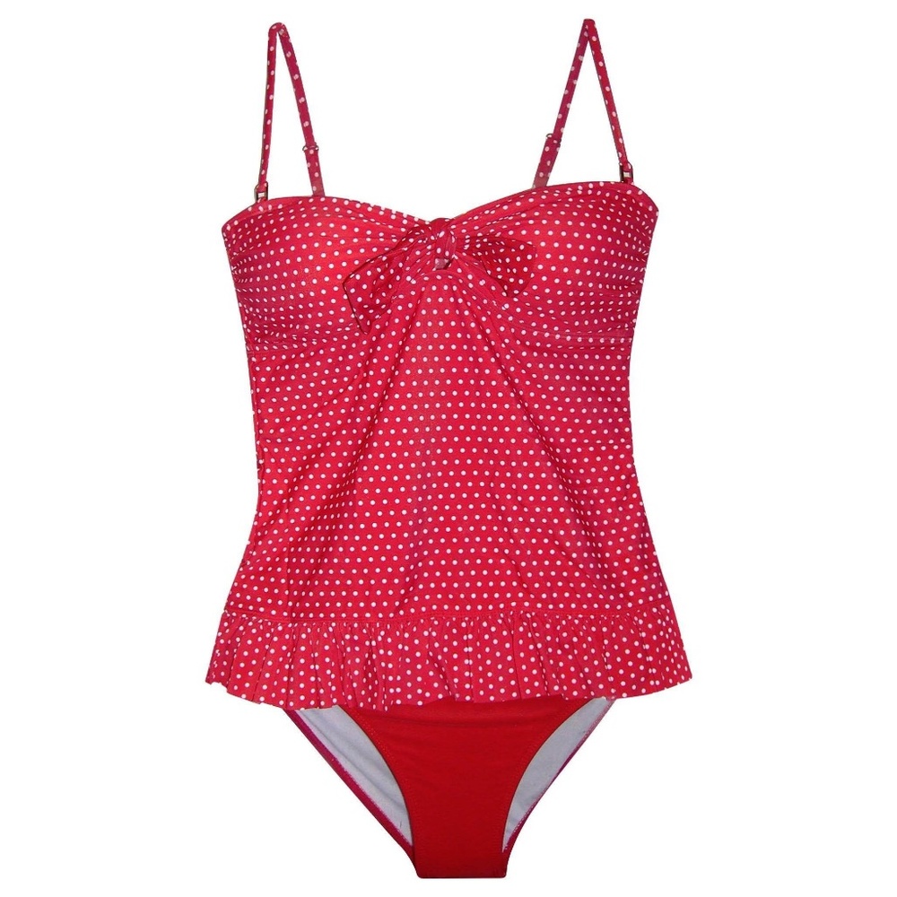 NWT Marina West Ruffle Tankini Swimsuit Set L  10